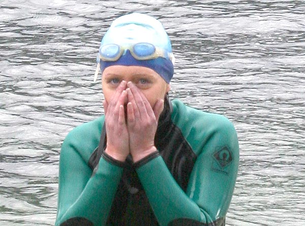 Chloe Briuce came in third lady 