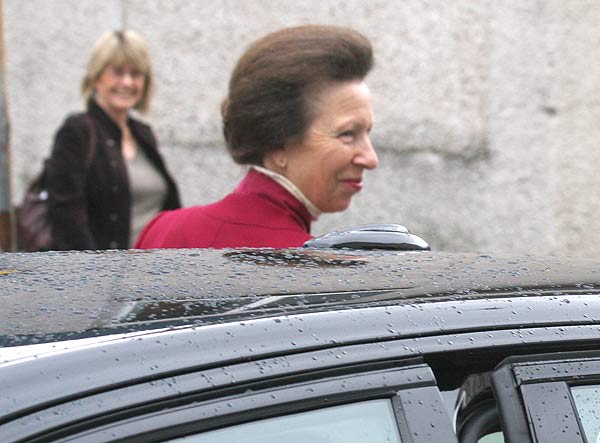 Princess arrives at the Council offices in Kyle of Lochalsh