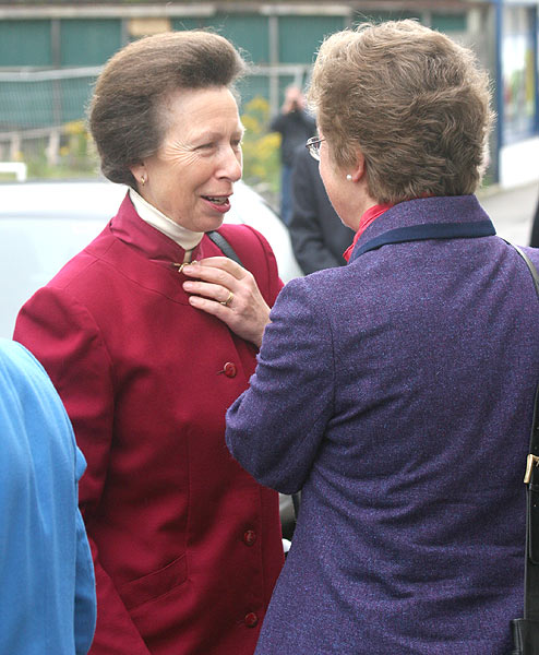 Princess Anne chatting